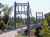 The Villebrumier suspension bridge