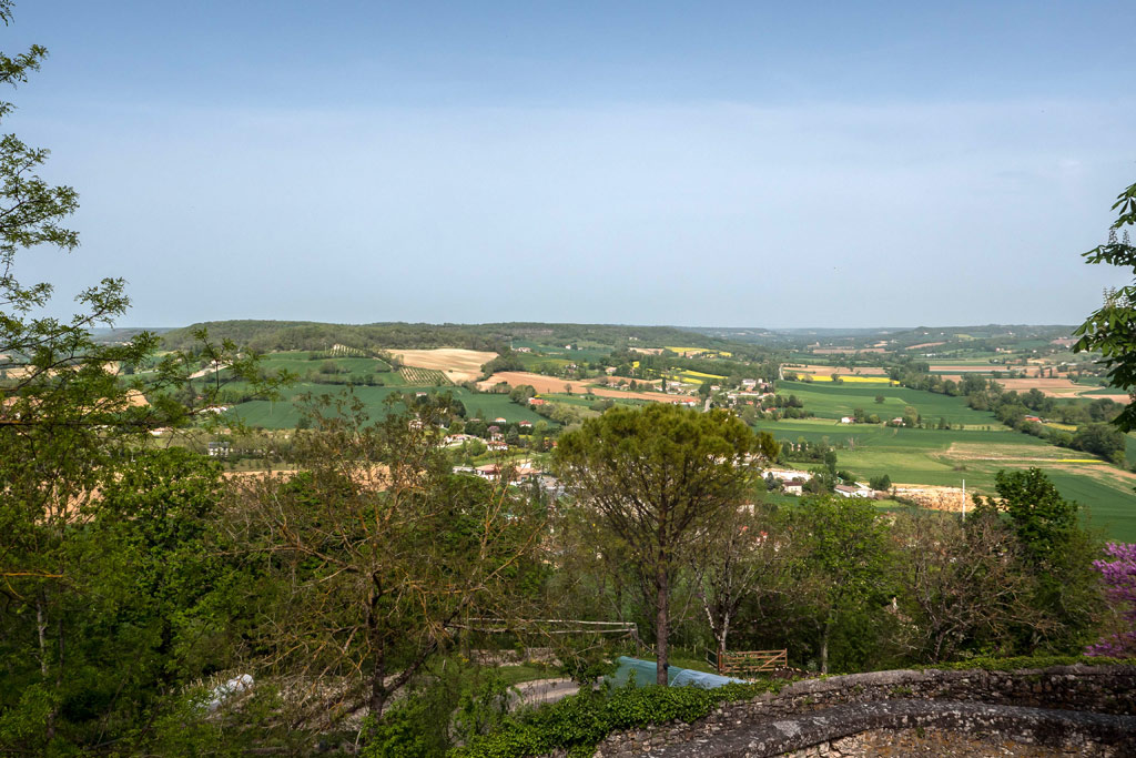 Le magnifique panorama de Lauzerte