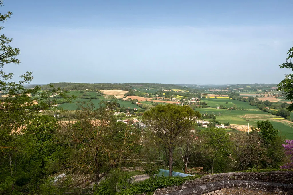 Les paysages de Lauzerte, ensoleillés